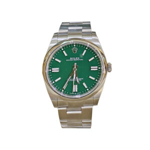 rolex oyster perpetual ref. 124300 41mm dial green
